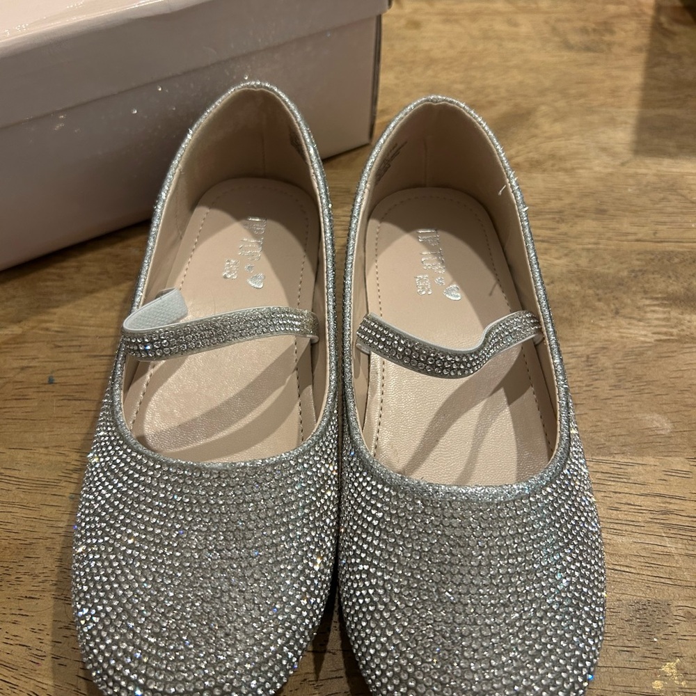 Tip Top Kids Glittering Silver Dress Shoes